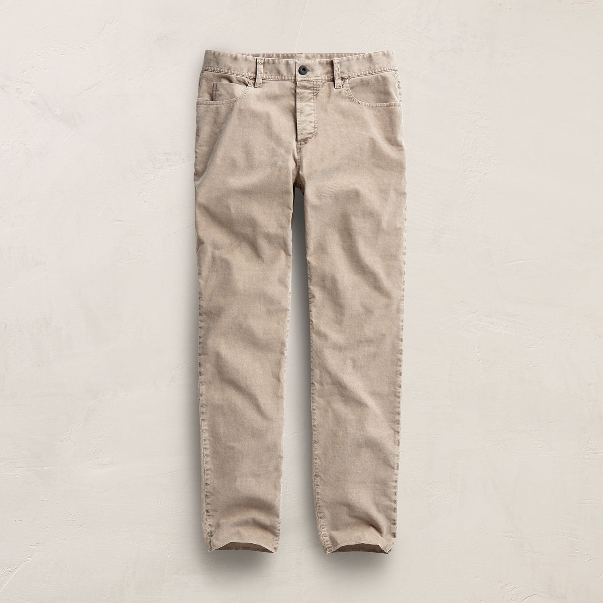 5 Pocket Corduroy Pant in Stone Pigment | James Perse Los Angeles /mens FLAT