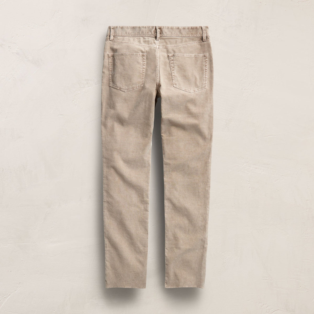 5 Pocket Corduroy Pant in Stone Pigment | James Perse Los Angeles FLAT /mens