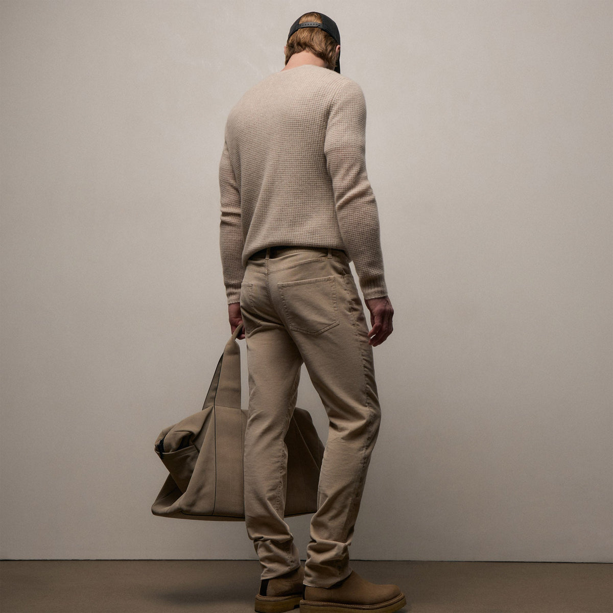 Corduroy 5 Pocket Pant in Stone Pigment | James Perse Los Angeles /mens