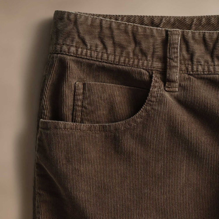 5 Pocket Corduroy Pant in Umber Pigment | James Perse Los Angeles