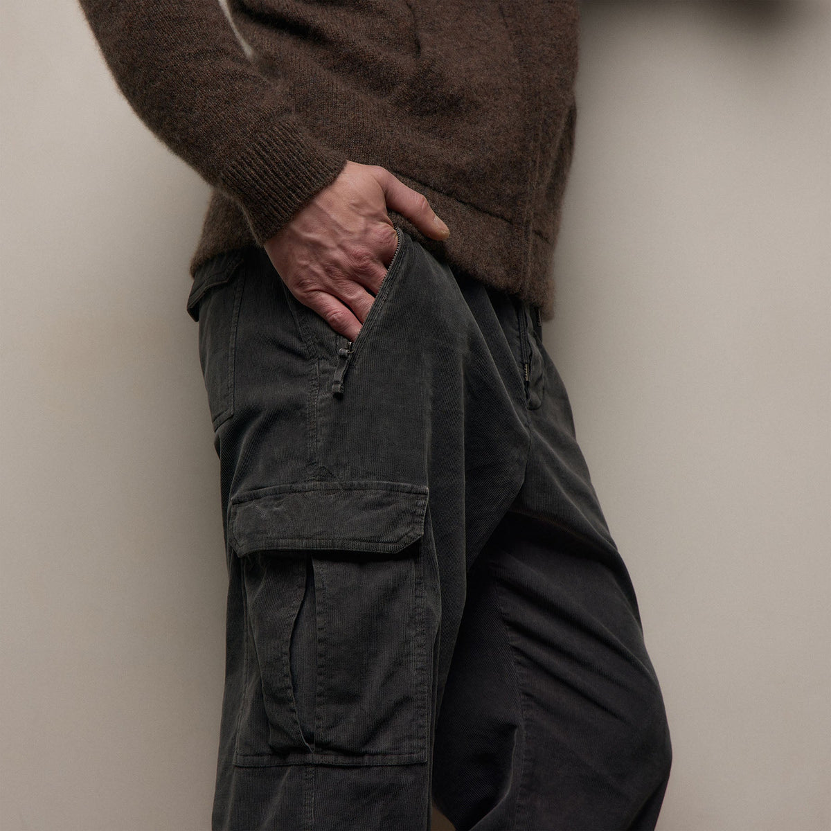 Corduroy Utility Pant in Magma Pigment | James Perse Los Angeles