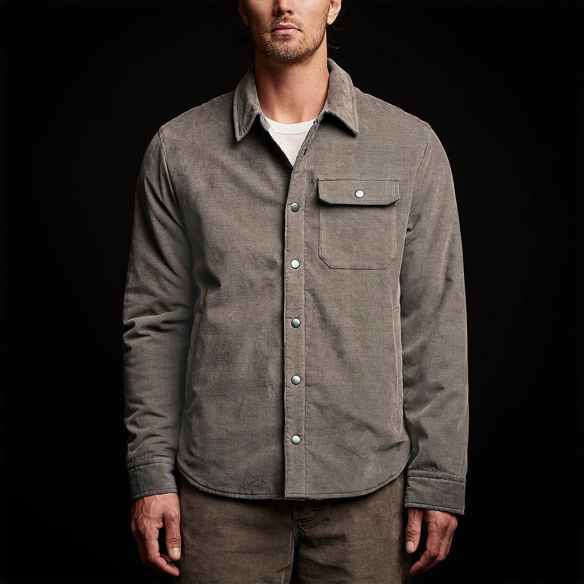 Corduroy Sherpa Jacket in Burro | James Perse Los Angeles