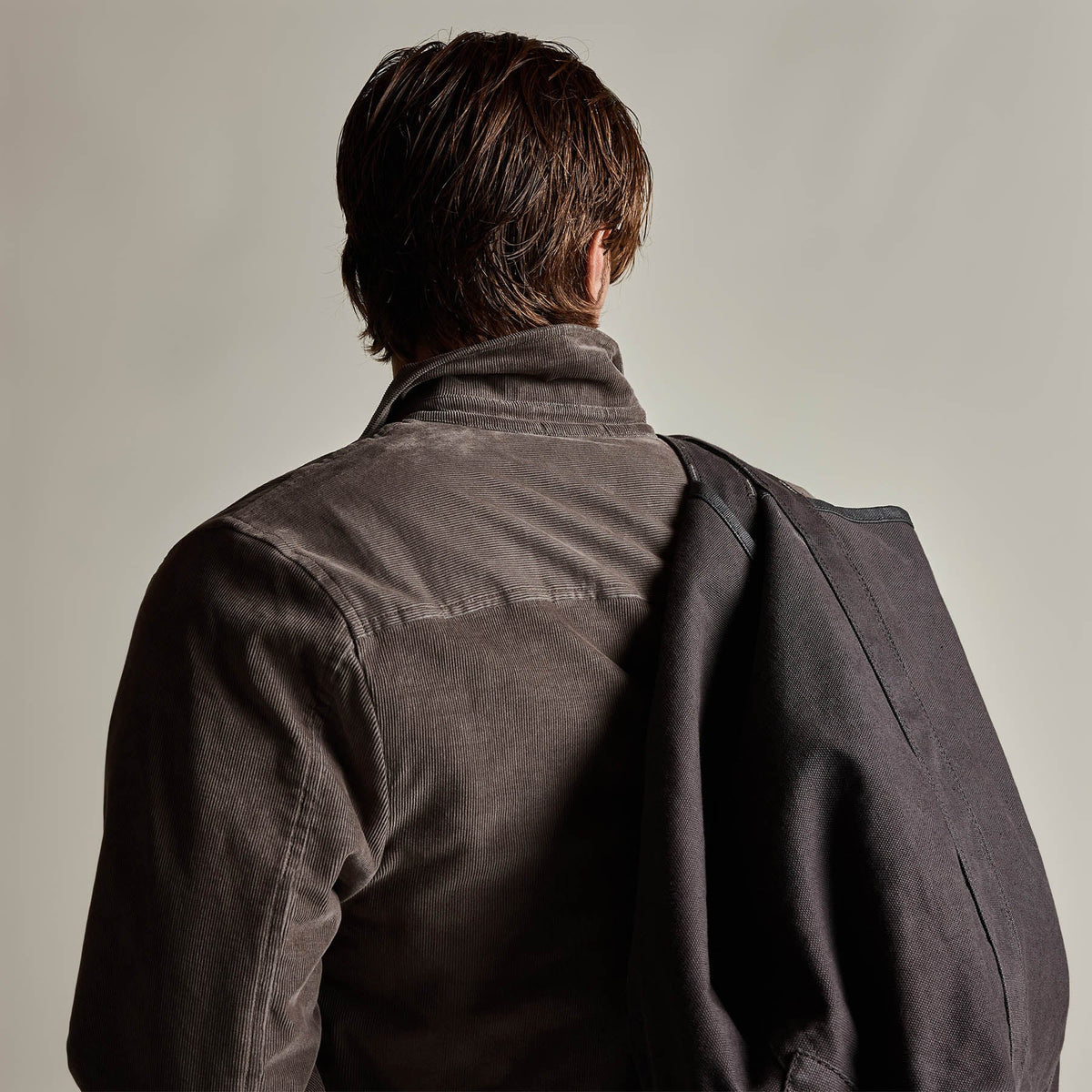 Corduroy Sherpa Lined Jacket in Burro | James Perse Los Angeles