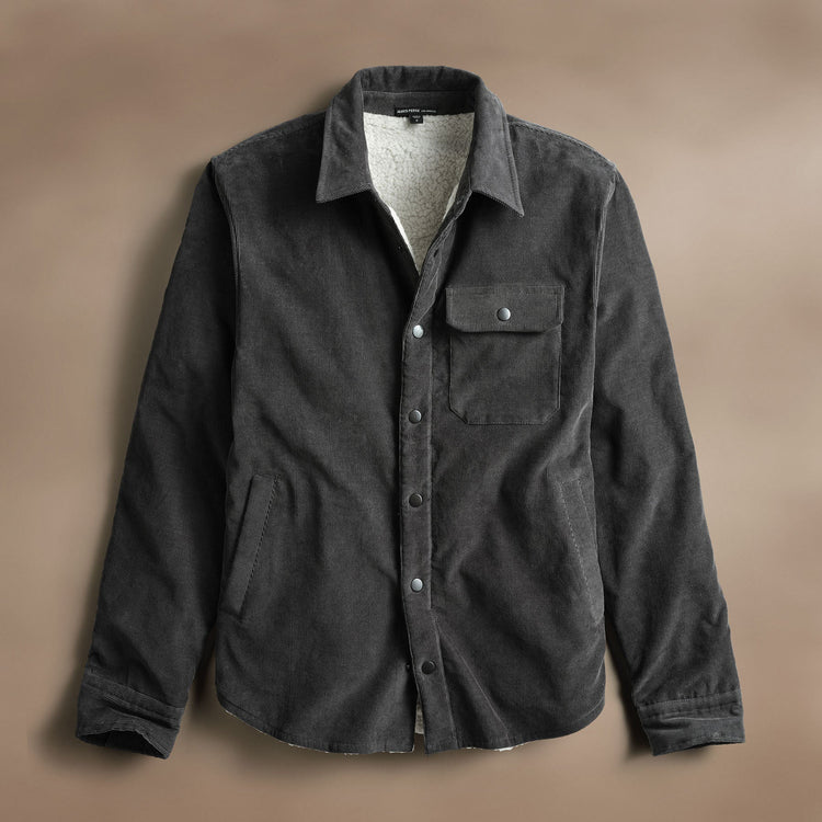 Corduroy Sherpa Jacket  in Magma | James Perse Los Angeles