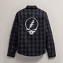 Men's Grateful Dead Sherpa Plaid Jacket in Flannel/Black | James Perse Los Angeles