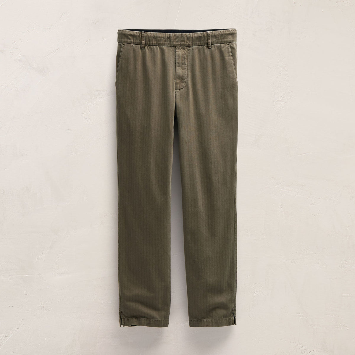 Herringbone Twill Golf Trouser in Birch Pigment | James Perse Los Angeles FLAT