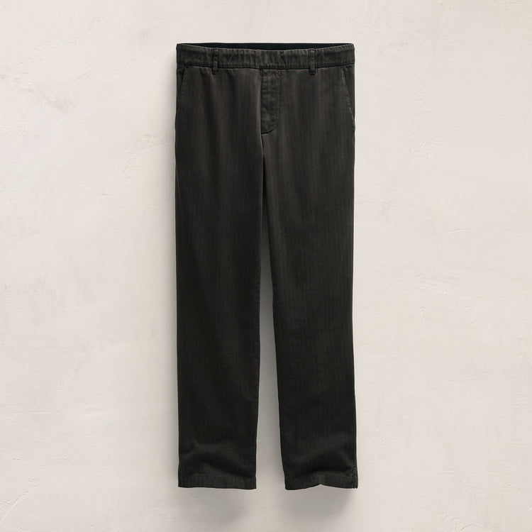 Herringbone Twill Golf Trouser in Magma Pigment | James Perse Los Angeles FLAT