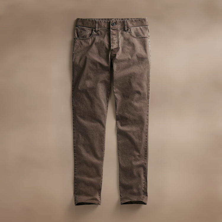 Brushed Twill 5 Pocket Pant  in Loam Pigment | James Perse Los Angeles