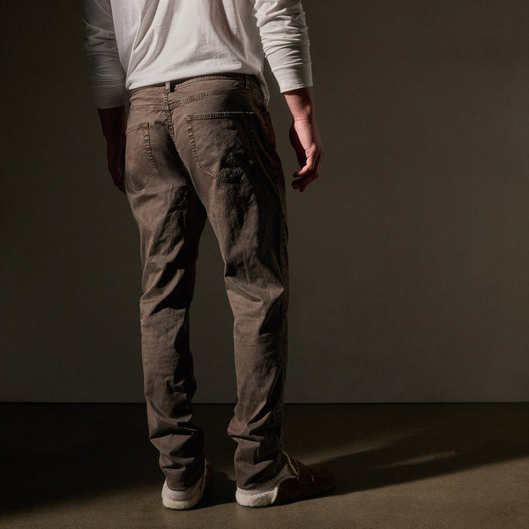 Brushed Twill 5 Pocket Pant  in Loam Pigment | James Perse Los Angeles