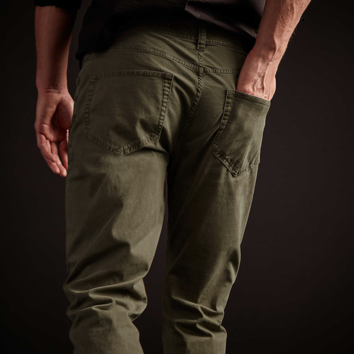 Brushed Twill 5 Pocket Pant - Old Whiskey Pigment | James Perse Los Angeles