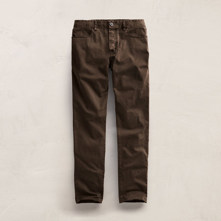 Brushed Twill 5 Pocket Pant in Porcupine | James Perse Los Angeles FLAT