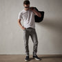 Brushed Twill 5 Pocket Pant in Silver Grey Pigment | James Perse Los Angeles