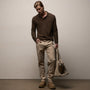 Brushed Twill 5 Pocket Pant in Stone Pigment | James Perse Los Angeles  / womens