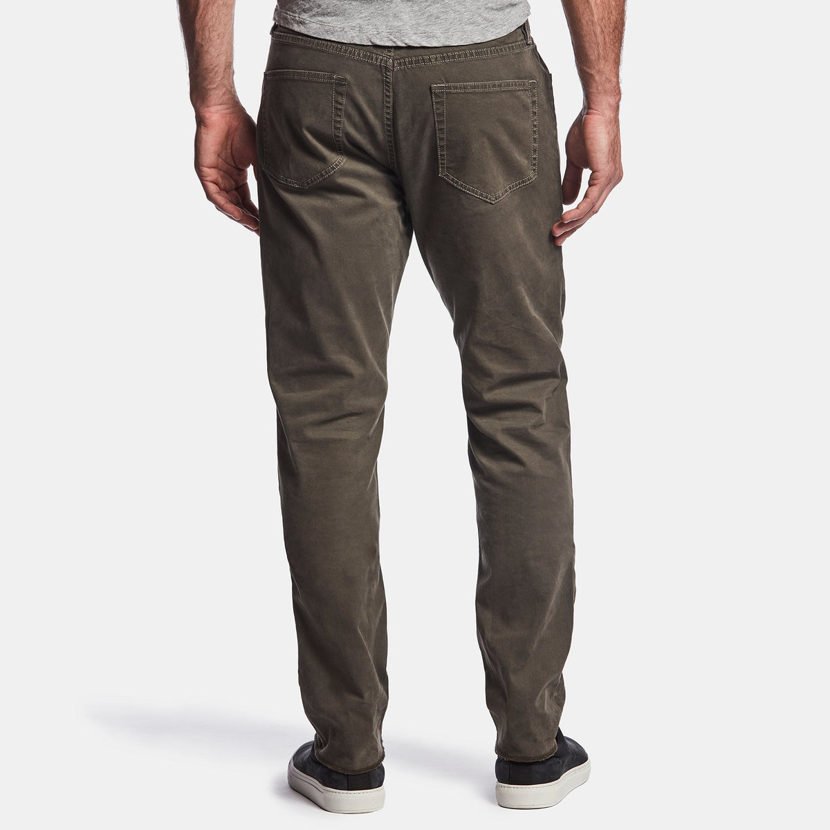 Brushed Twill 5 Pocket Pant In Tent Pigment | James Perse Los Angeles