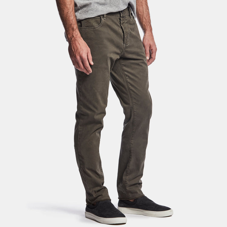 Brushed Twill 5 Pocket Pant In Tent Pigment | James Perse Los Angeles