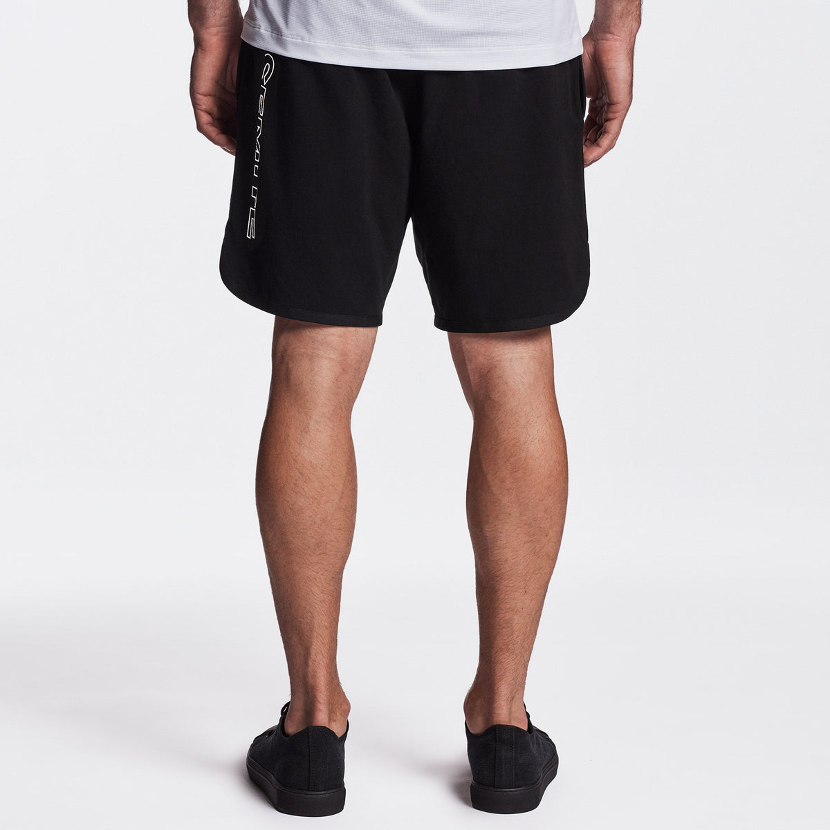 Y/OSEMITE Graphic Basketball Short In Black/Black | James Perse Los Angeles