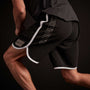 Y/OSEMITE Jersey Basketball Short in Black/White | James Perse Los Angeles