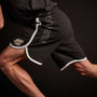 Y/OSEMITE Jersey Basketball Short in Black/White | James Perse Los Angeles