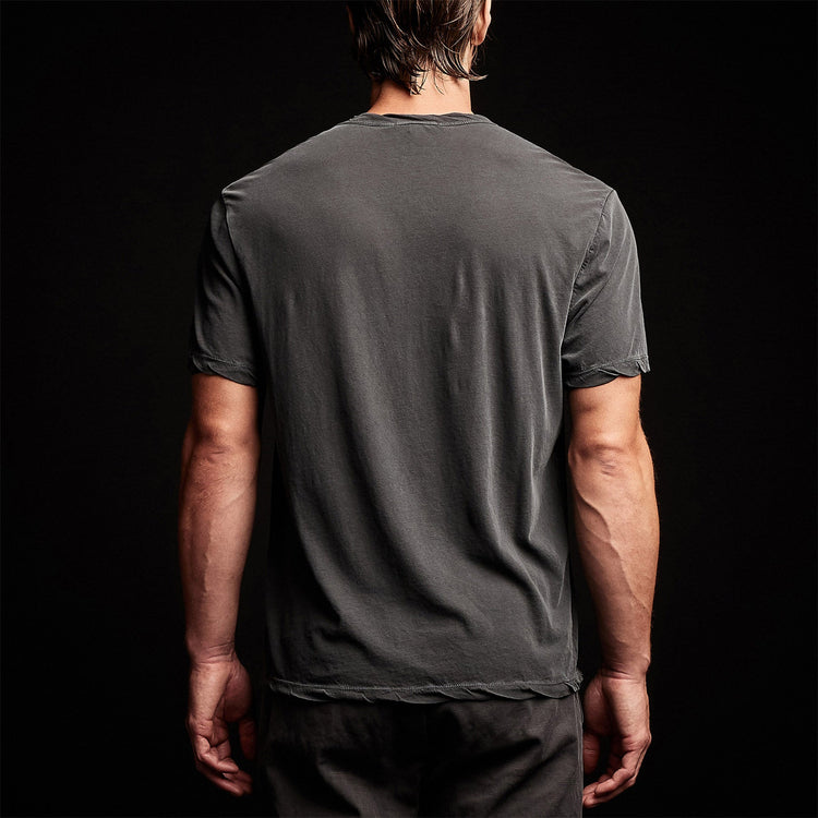 Jersey Short Sleeve Pocket Crew in Magma Pigment | James Perse Los Angeles