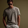 Jersey Short Sleeve Pocket Crew in Mineral Pigment | James Perse Los Angeles