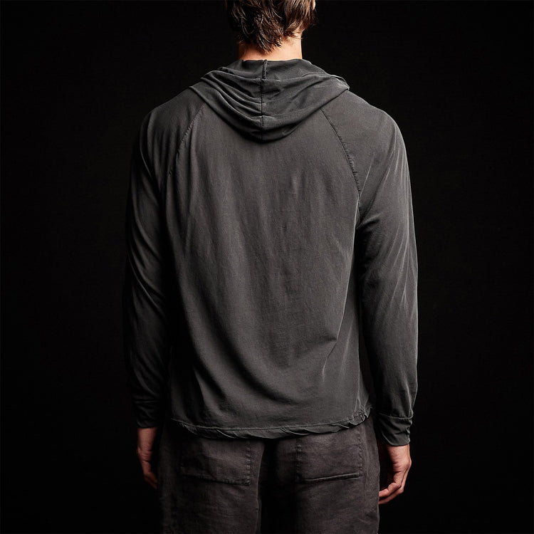 High Gauge Jersey Hoodie in Magma Pigment | James Perse Los Angeles