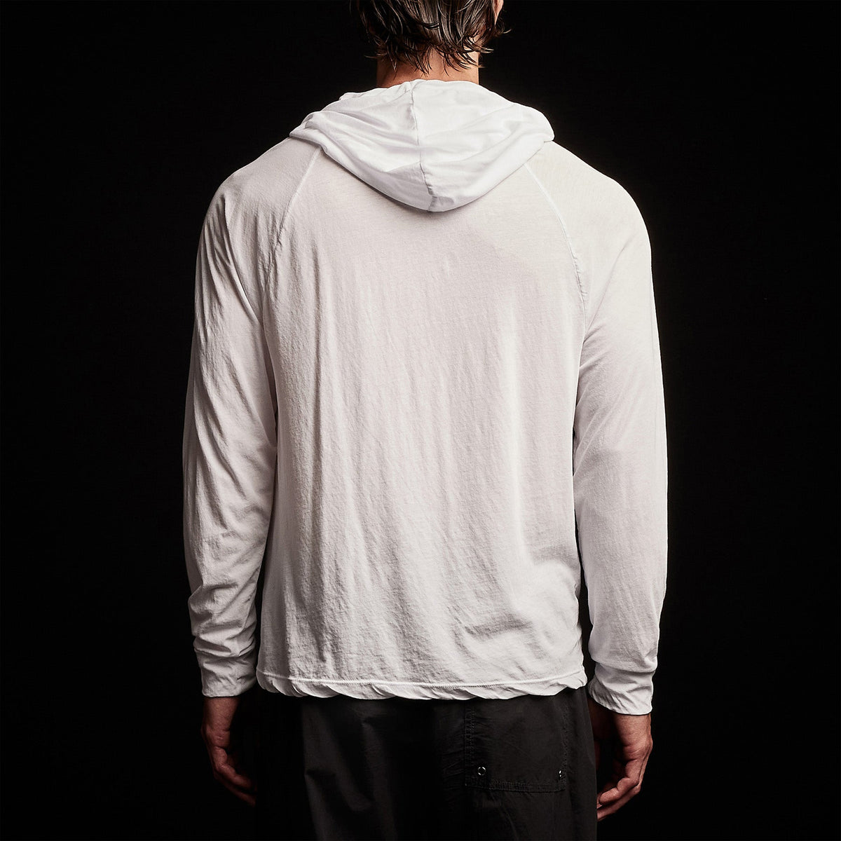 High Gauge Jersey Hoodie in White | James Perse Los Angeles