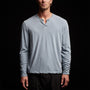 High Gauge Jersey Henley in Bluestone Pigment | James Perse Los Angeles