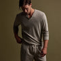 High Gauge Jersey Henley in Mineral Pigment | James Perse Los Angeles