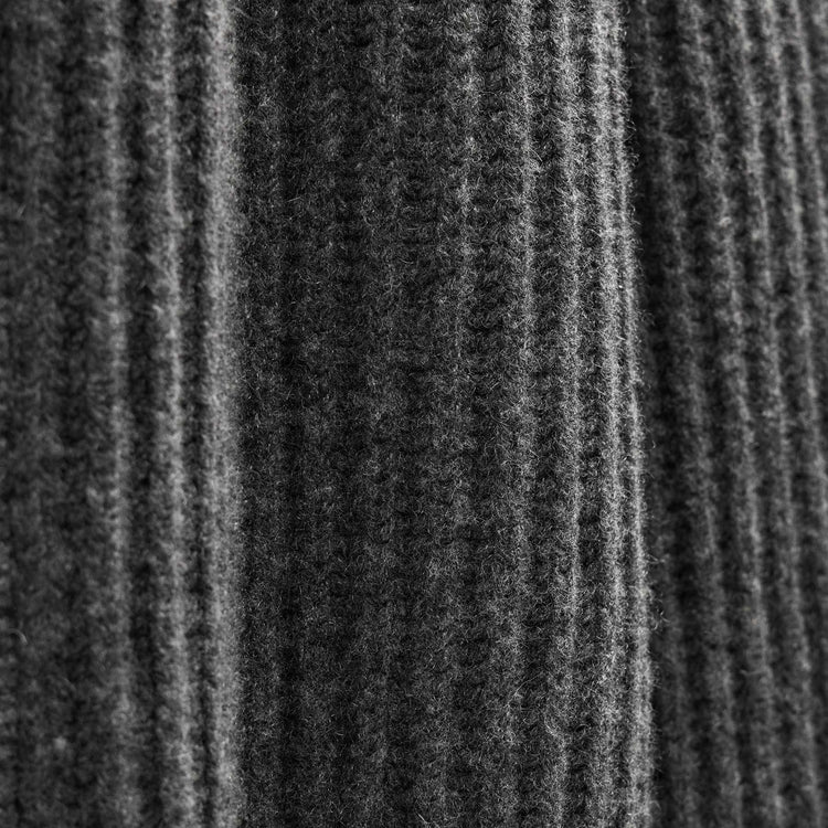 Zip Front Sweater in Anthracite/Black | James Perse Los Angeles FLAT