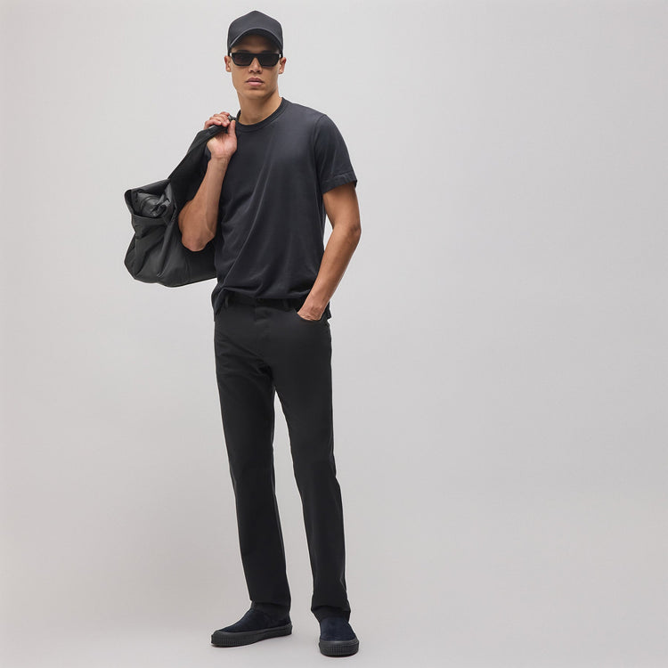 5 Pocket Performance Pant in Black | James Perse Los Angeles