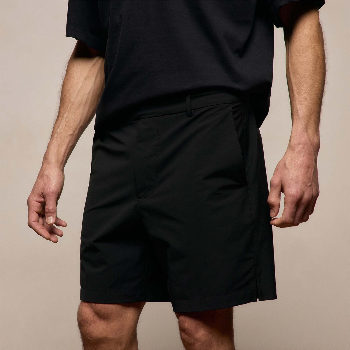 Golf Short in Black | James Perse Los Angeles