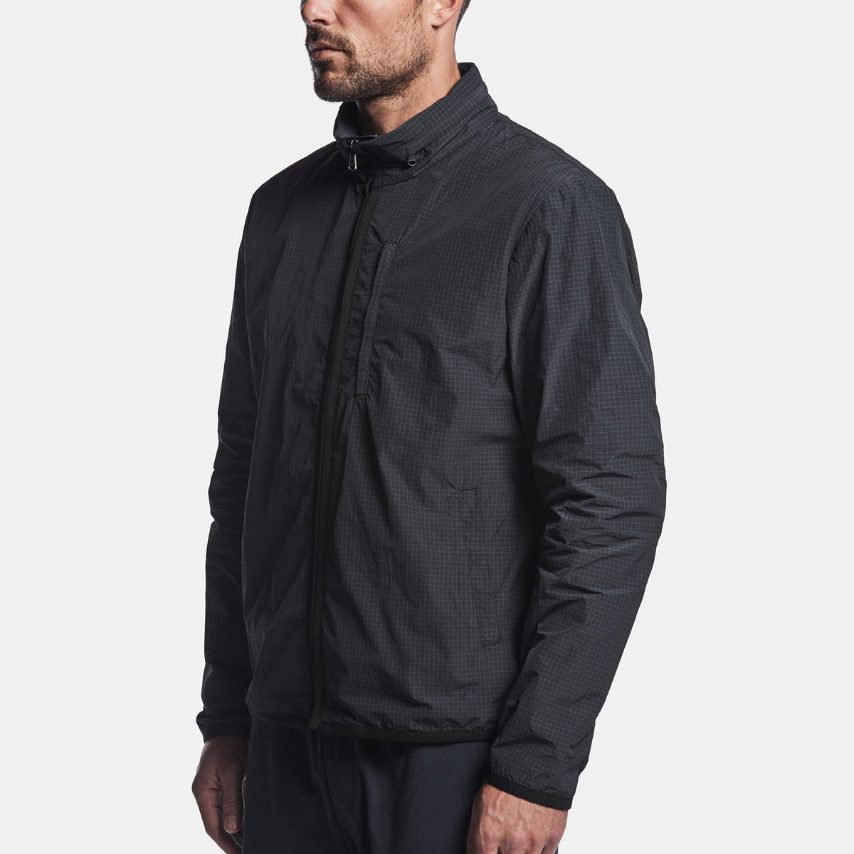 Y/OSEMITE High Tech Ripstop Shell Jacket In Black | James Perse Los Angeles