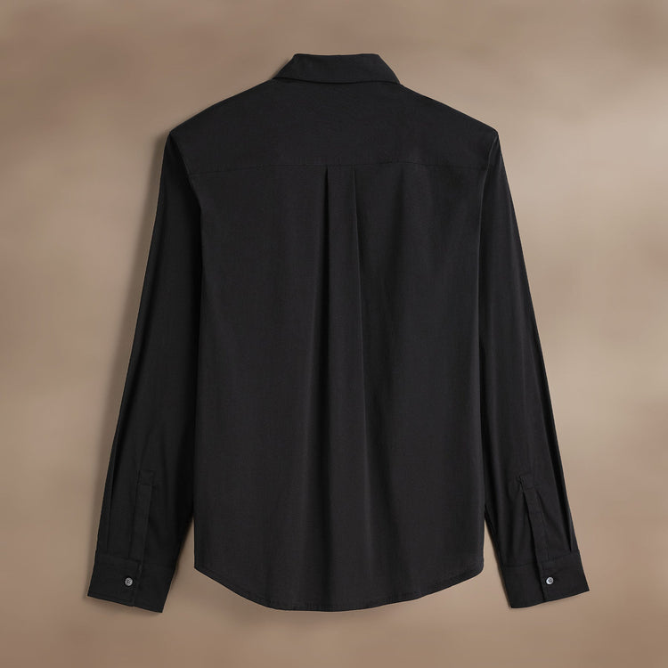 Performance Poplin Shirt in Black | James Perse Los Angeles