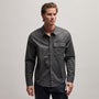 Garment Washed Shirt in Anthracite | James Perse Los Angeles
