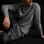 High Twist Recycled Jersey Raglan In Heather Grey | James Perse Los Angeles