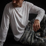 High Twist Recycled Jersey Raglan in White | James Perse Los Angeles