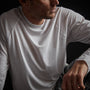 High Twist Recycled Jersey Raglan in White | James Perse Los Angeles