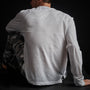 High Twist Recycled Jersey Raglan in White | James Perse Los Angeles