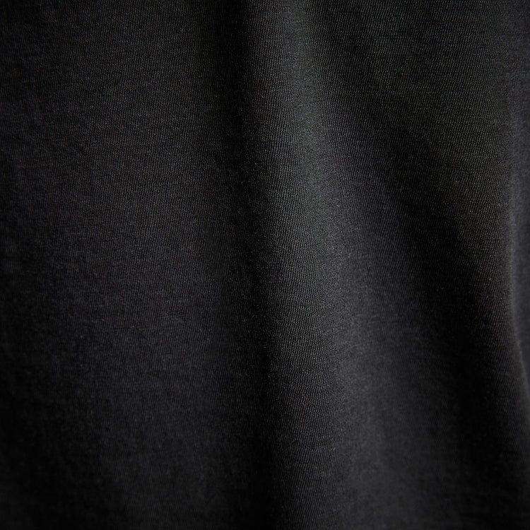 High Twist Recycled Jersey Short Sleeve Polo in Black | James Perse Los Angeles