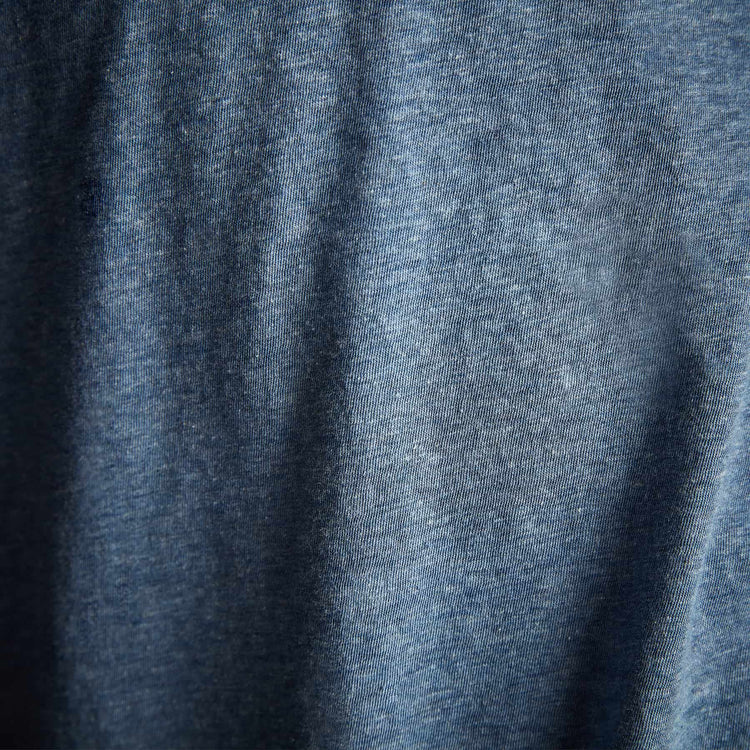 High Twist Recycd Jsy Short Sleeve Polo in Heather Blue | James Perse Los Angeles
