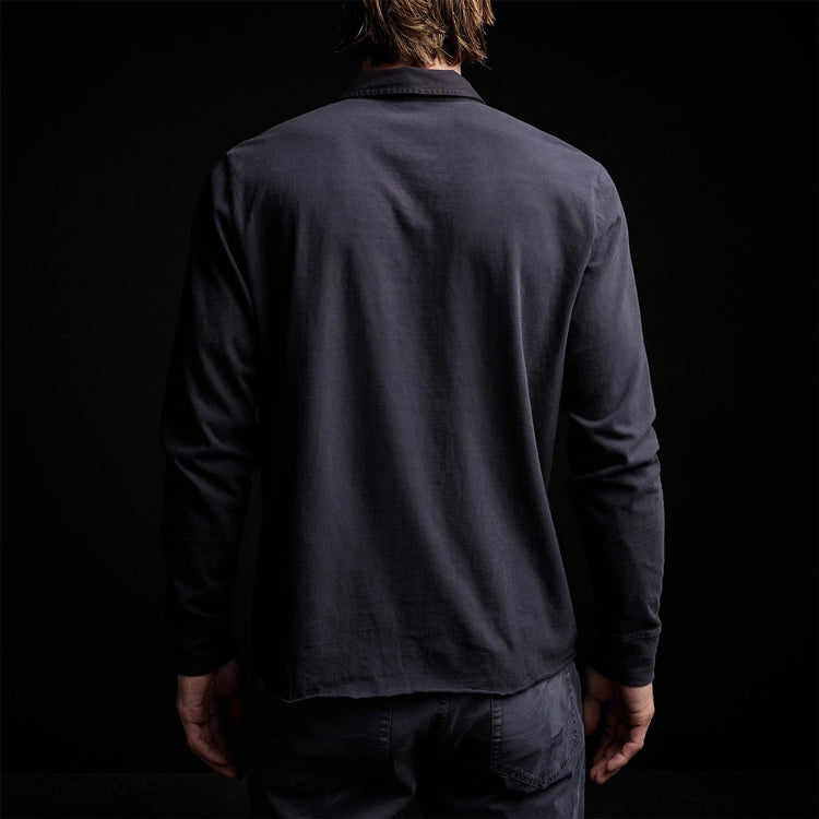 High Twist Jersey Rugby Polo in French Navy | James Perse Los Angeles