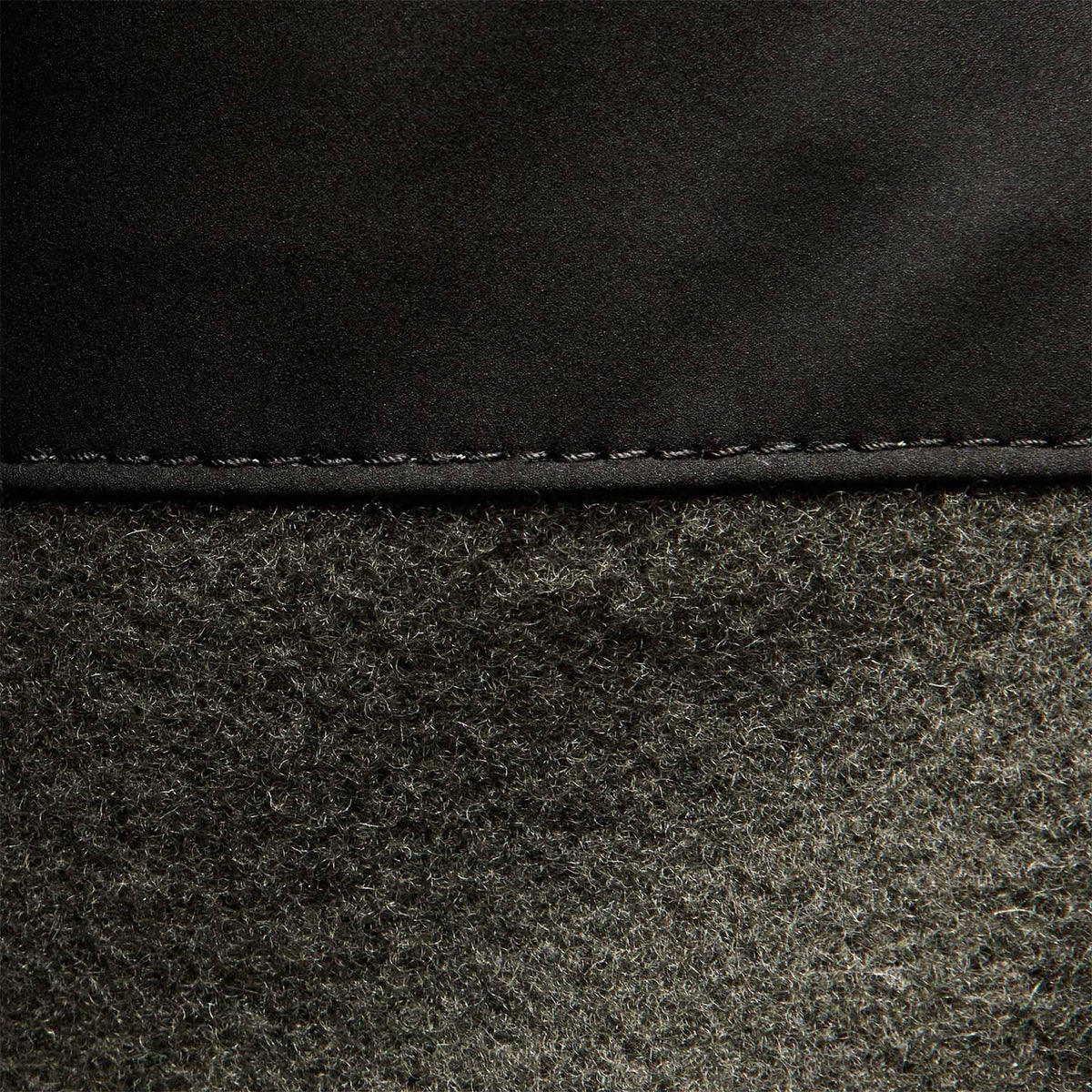 Wool Jersey Mixed Media Jacket in Dark Olive/Black | James Perse Los Angeles