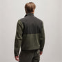 Wool Jersey Mixed Media Jacket in Dark Olive/Black | James Perse Los Angeles