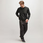 Wool Jersey Mixed Media Jacket in Black | James Perse Los Angeles