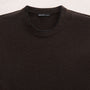 Italian Spun Cashmere Crewneck in Kona/Black | James Perse Los Angeles FLAT