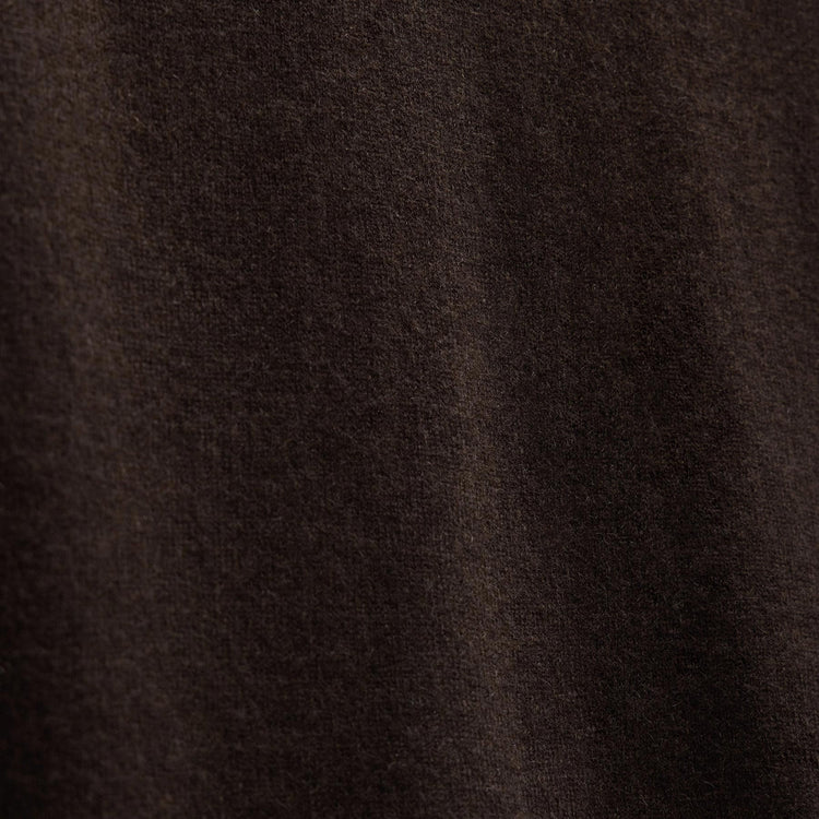 Italian Spun Cashmere Crewneck in Kona/Black | James Perse Los Angeles FLAT