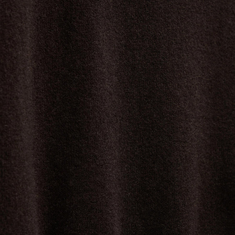 Contrast Trim Cashmere Crew in Kona/Black | James Perse Los Angeles FLAT