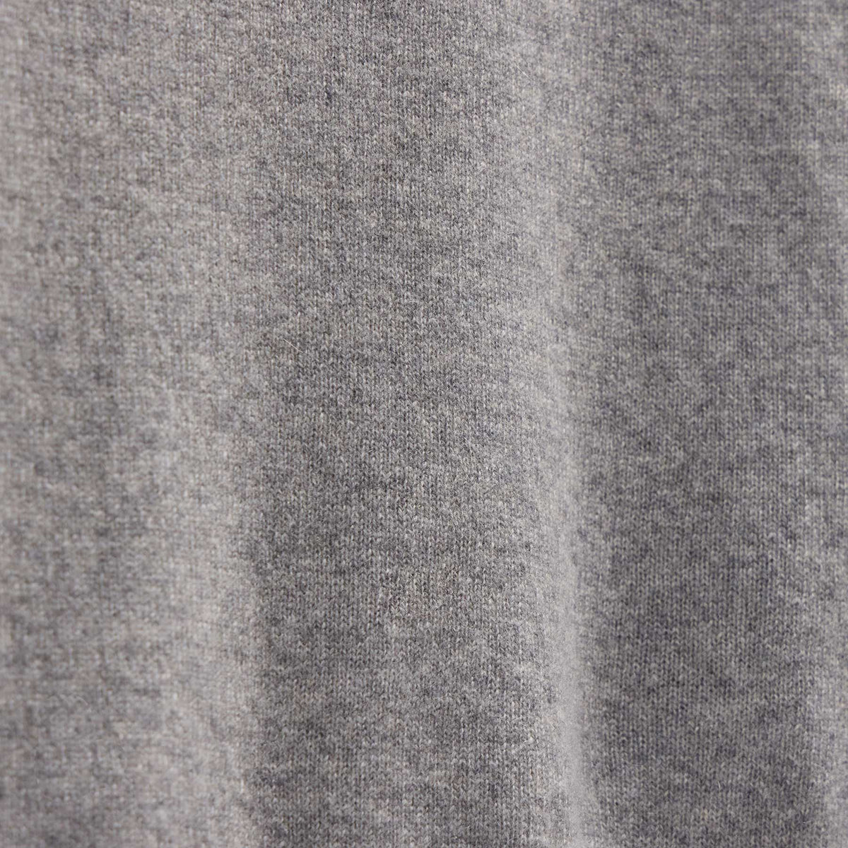 Half Zip Cashmere Funnel Neck in Heather Grey/Pearl Heather Gry | James Perse Los Angeles FLAT
