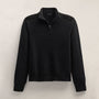 Italian Spun Cashmere Half Zip in Black | James Perse Los Angeles FLAT