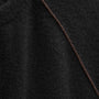 Italian Spun Cashmere Raglan Piped Crew in Black/Kona | James Perse Los Angeles FLAT